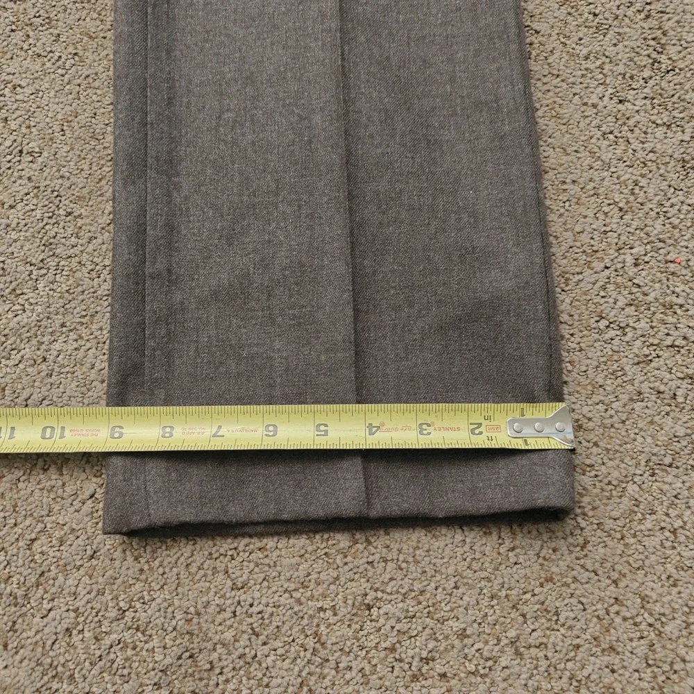 Vintage Angels Flight Tobias Kotzin Mens 32L Brown Dress Slacks Flat Front USA